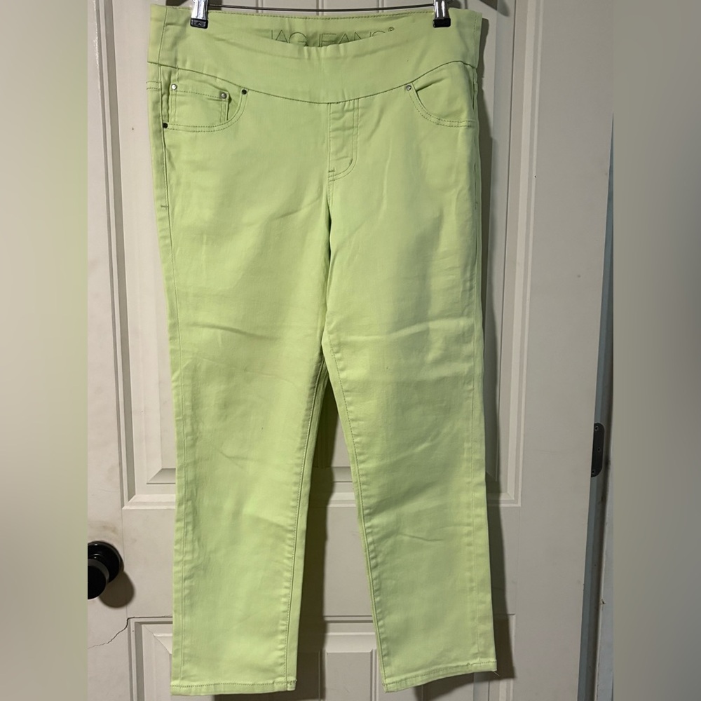 JAG Women’s Slim Pull On Lime Green Pants